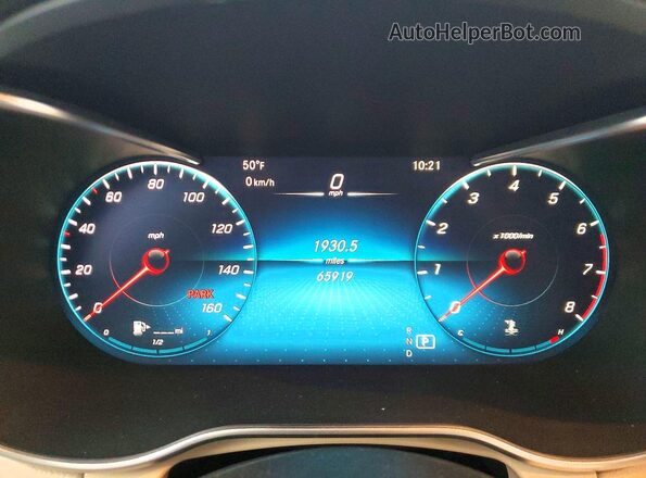 W1N0G8EB9MF913453 2021 MERCEDES-BENZ GLC-CLASS Blue Widok zestawu wskaźników