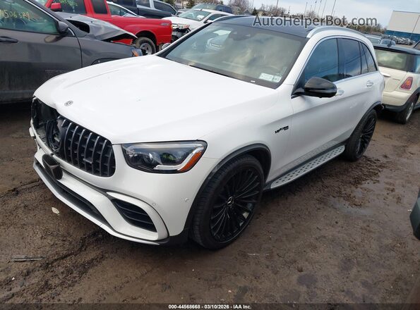 W1N0G8JB3LF792147 2020 MERCEDES-BENZ AMG GLC 63 White Առջևի ձախ երեք քառորդ տեսարան