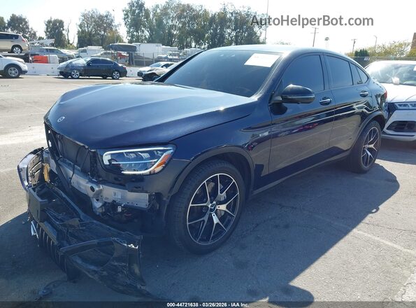 W1N0J6EB6MF887576 2021 MERCEDES-BENZ AMG GLE 43 COUPE Dark Blue Առջևի ձախ երեք քառորդ տեսարան