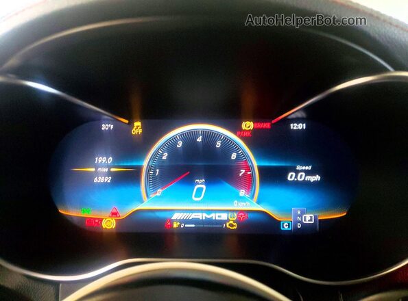 W1N0J6EB8MF895579 2021 MERCEDES-BENZ GLC-CLASS White Widok zestawu wskaźników