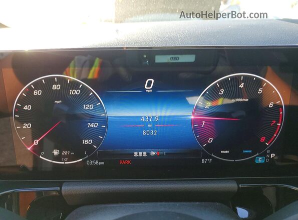 W1N4N4HB6RJ618097 2024 MERCEDES-BENZ GLA White Instrument cluster view