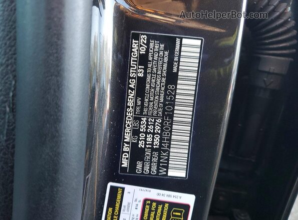W1NKJ4HB0RF101528 2024 MERCEDES-BENZ GLC-CLASS Black VIN կոդի պիտակի տեսք