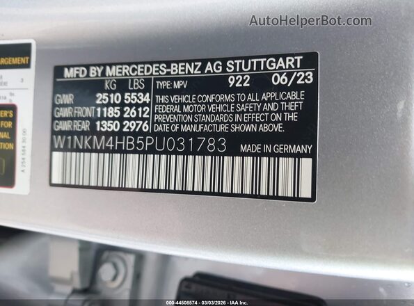 W1NKM4HB5PU031783 2023 MERCEDES-BENZ GLC 300 Серебряный Вид подкапотного пространства