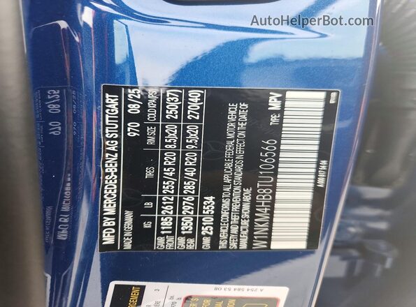 W1NKM4HB8TU106566 2026 MERCEDES-BENZ GLC-CLASS Blue 