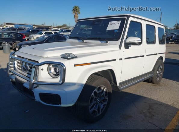 W1NWH1AB0SX001077 2025 MERCEDES-BENZ G 550 White Vista tres cuartos delantera izquierda