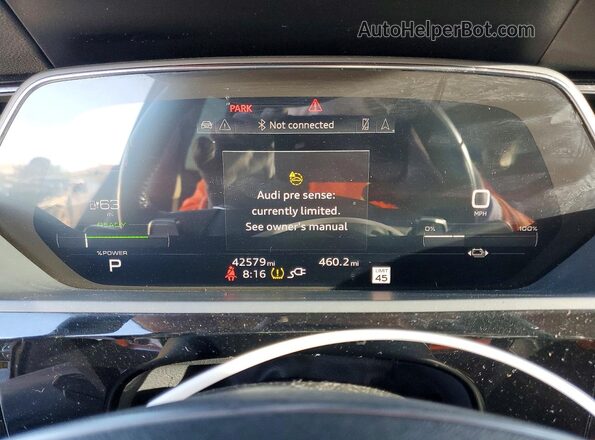 WA12AAGE7MB003267 2021 AUDI E-TRON Серый Вид щитка приборов