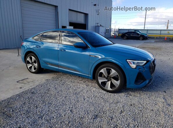 WA13AAGE4MB029720 2021 AUDI E-TRON Blue Передня права чверть