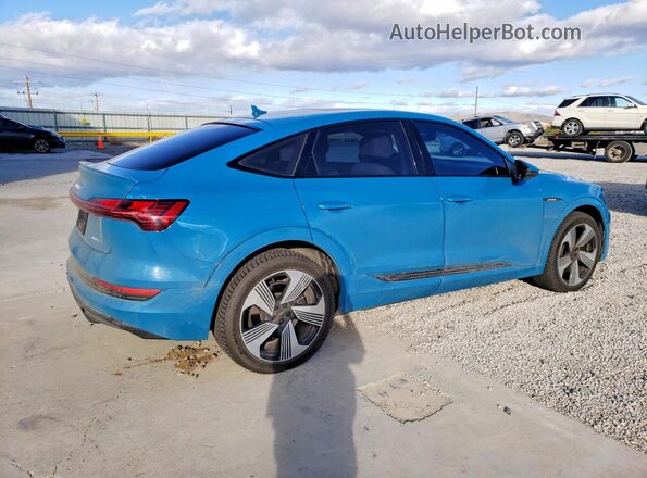 WA13AAGE4MB029720 2021 AUDI E-TRON Blue Задня права чверть