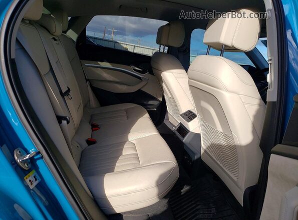 WA13AAGE4MB029720 2021 AUDI E-TRON Blue Вид задньої частини салону