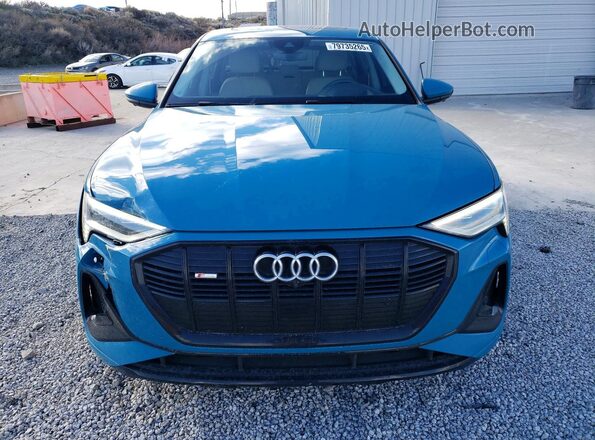 WA13AAGE4MB029720 2021 AUDI E-TRON Blue Вид спереду