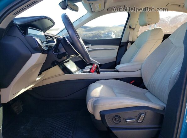 WA13AAGE4MB029720 2021 AUDI E-TRON Blue Вид салону спереду
