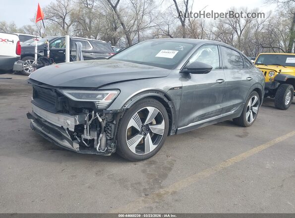 WA13AAGE7MB020722 2021 AUDI E-TRON Серый Передняя левая четверть