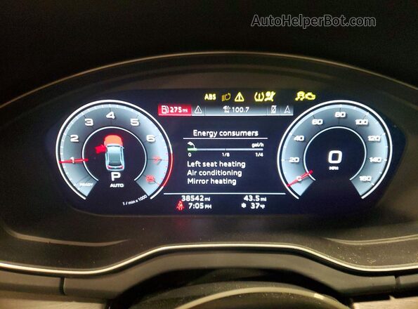 WA15AAFYXP2018858 2023 AUDI Q5 Black Widok zestawu wskaźników