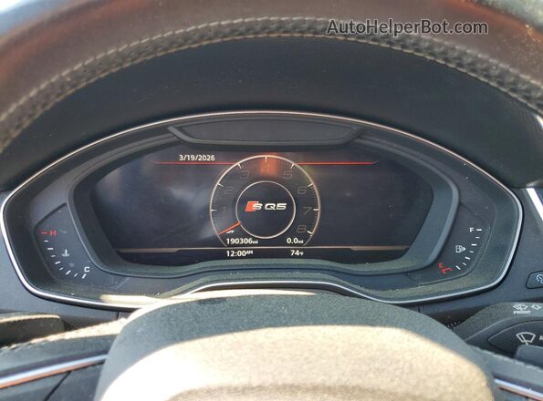 WA1A4AFY1J2008944 2018 AUDI SQ5 Синий Вид щитка приборов