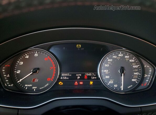 WA1A4AFY2J2094474 2018 AUDI SQ5 Gray Սարքավորումների վահանակի տեսք