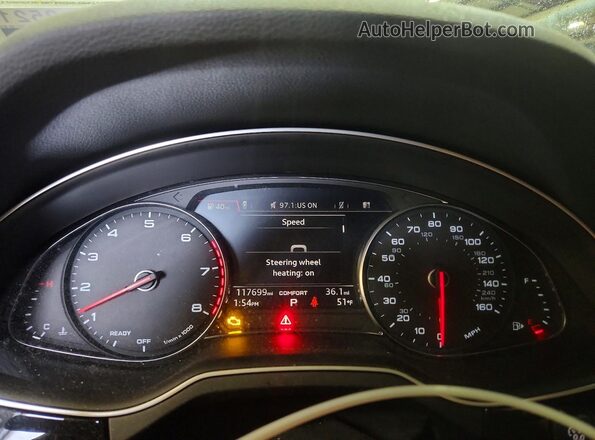 WA1AAAF76KD010405 2019 AUDI Q7 Teal Սարքավորումների վահանակի տեսք