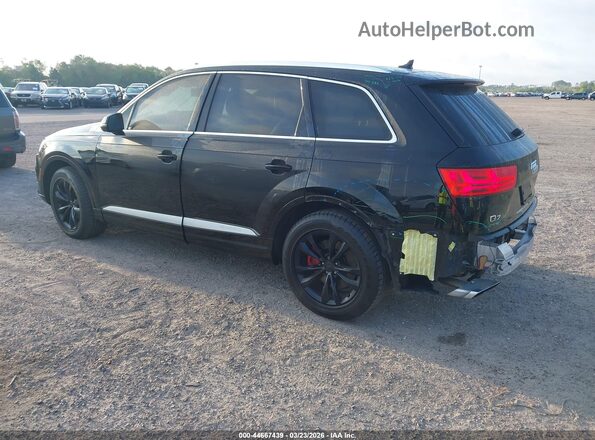 WA1AAAF77KD011742 2019 AUDI Q7 Black Задня ліва чверть