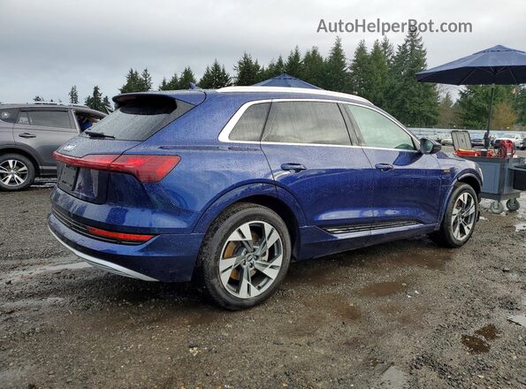 WA1AAAGE0MB008158 2021 AUDI E-TRON Синий Задняя правая четверть