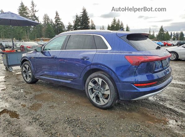 WA1AAAGE0MB008158 2021 AUDI E-TRON Синий Задняя левая четверть