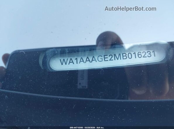 WA1AAAGE2MB016231 2021 AUDI E-TRON White Engine compartment view