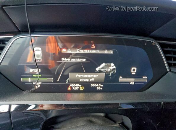 WA1AAAGE3MB024869 2021 AUDI E-TRON Black Instrument cluster view