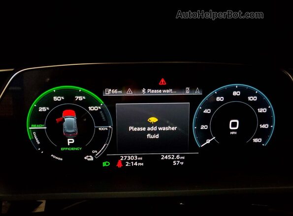 WA1AAAGE6MB025420 2021 AUDI E-TRON Black Вид щитка приладів