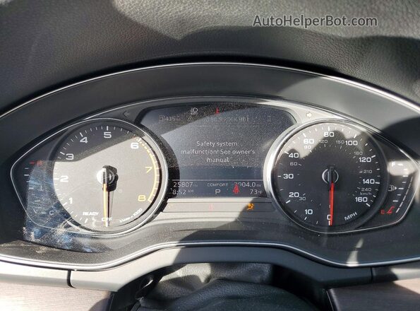 WA1ABAFY1R2011148 2024 AUDI Q5 Серый Вид щитка приборов