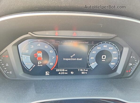 WA1AECF31K1079193 2019 AUDI Q3 Silver Instrument cluster view