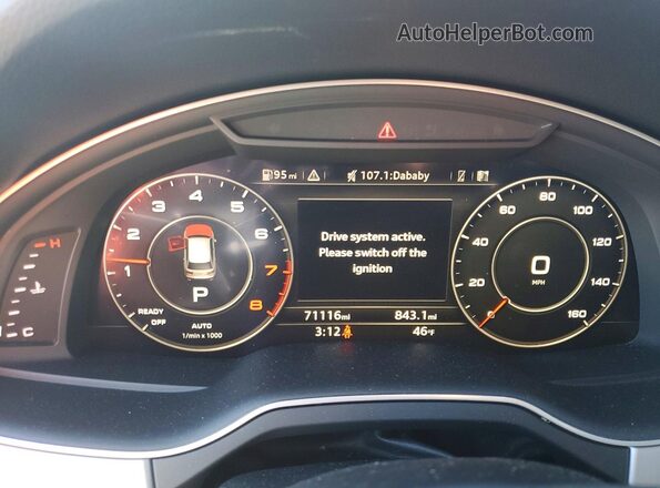 WA1AHAF73KD049383 2019 AUDI Q7 White 