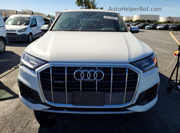 WA1AJAF70MD030250 2021 AUDI Q7 White წინა ხედი