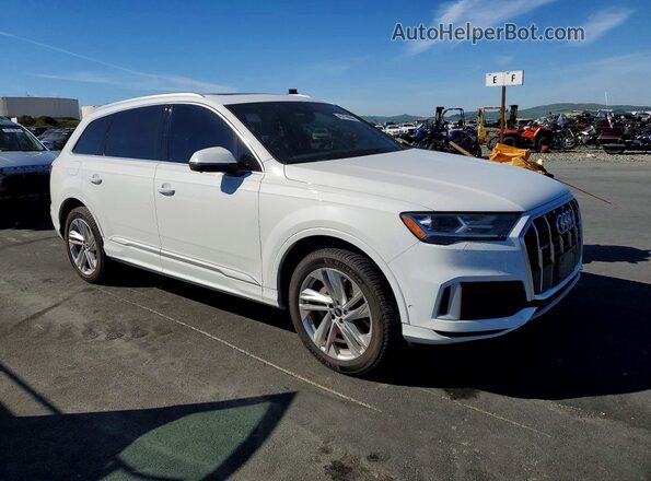 WA1AJAF70MD030250 2021 AUDI Q7 White წინა მარჯვენა