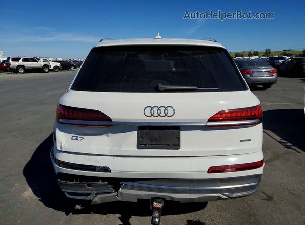 WA1AJAF70MD030250 2021 AUDI Q7 White უკანა ხედი