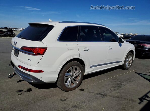 WA1AJAF70MD030250 2021 AUDI Q7 White უკანა მარჯვენა