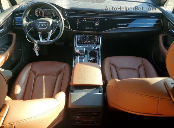 WA1AJAF73MD019534 2021 AUDI Q7 White წინა პანელის ხედი