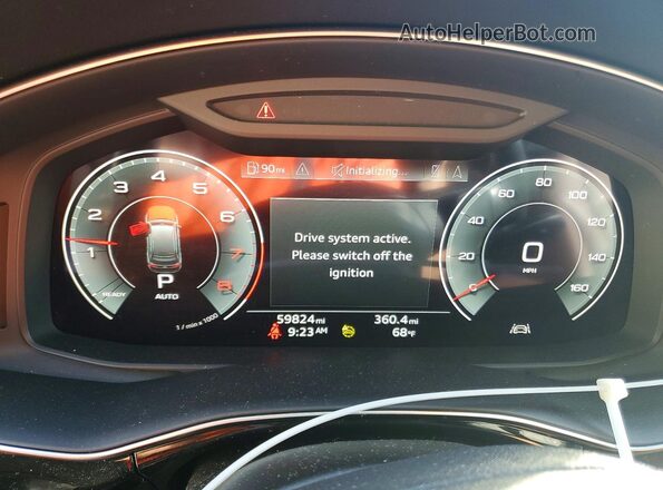 WA1AJAF73MD019534 2021 AUDI Q7 White ხელსაწყოთა პანელის ხედი