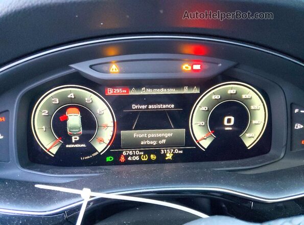 WA1AJAF79MD015620 2021 AUDI Q7 Gray ხელსაწყოთა პანელის ხედი