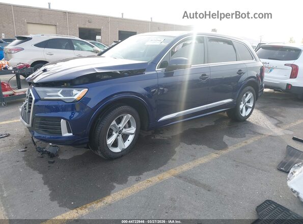 WA1AJBF73ND014891 2022 AUDI Q7 Blue Przód lewy