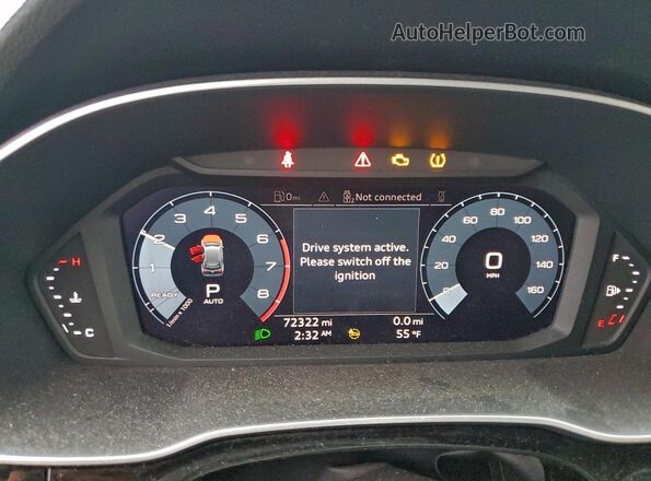 WA1AUCF34M1058893 2021 AUDI Q3 Черный Вид щитка приборов