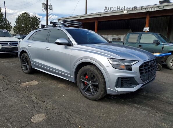 WA1AVAF11KD017312 2019 AUDI Q8 Серебряный Передняя правая четверть