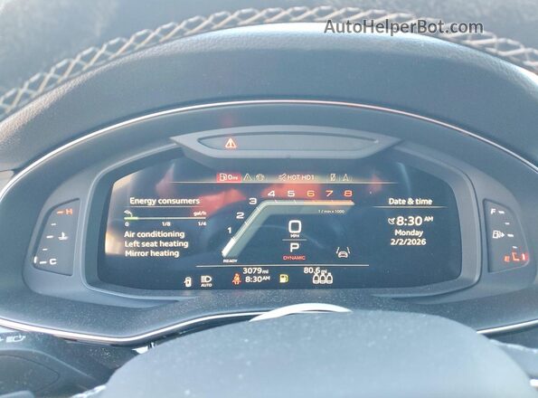 WA1AVBF10SD040702 2025 AUDI Q8 Gray Vista del cuadro de instrumentos