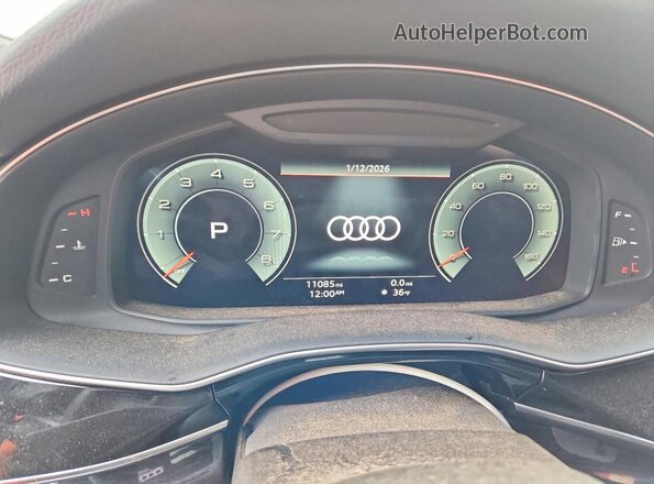 WA1AVBF19SD015684 2025 AUDI Q8 Black ხელსაწყოთა პანელის ხედი