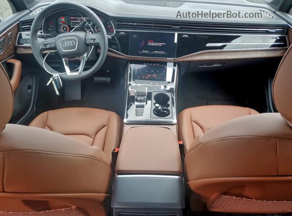 WA1AVBF79TD002178 2026 AUDI Q7 Blue Dashboard view