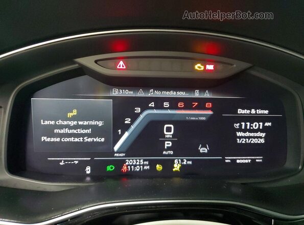 WA1AWBF10PD037206 2023 AUDI SQ8 Gray ხელსაწყოთა პანელის ხედი