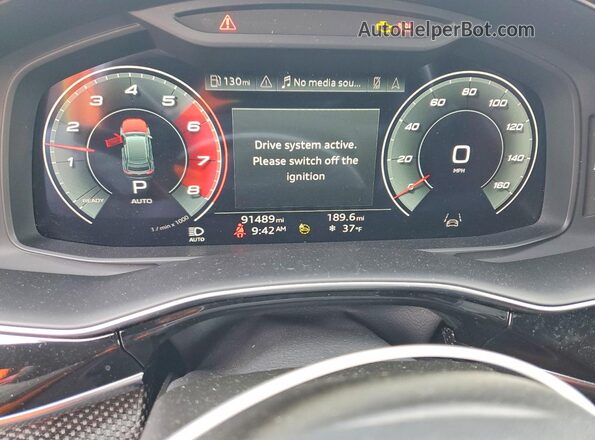 WA1AWBF14MD004074 2021 AUDI SQ8 Black ხელსაწყოთა პანელის ხედი
