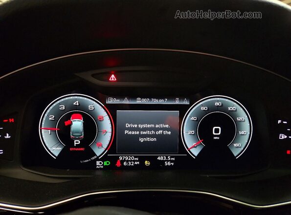 WA1AXAF77MD025738 2021 AUDI Q7 Белый Вид щитка приборов