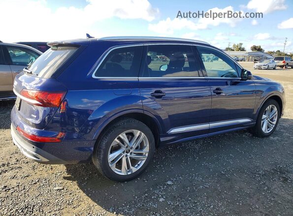 WA1AXAF7XMD031839 2021 AUDI Q7 Blue Հետևի աջ