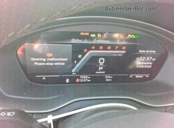 WA1B4AFY0S2025580 2025 AUDI SQ5 Black Widok zestawu wskaźników