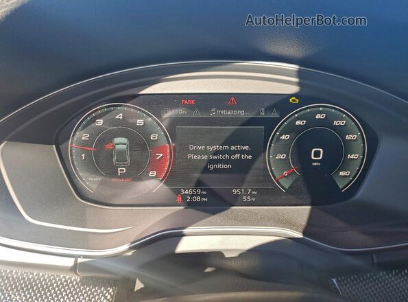 WA1B4AFY4P2084462 2023 AUDI SQ5 Black Vista del cuadro de instrumentos