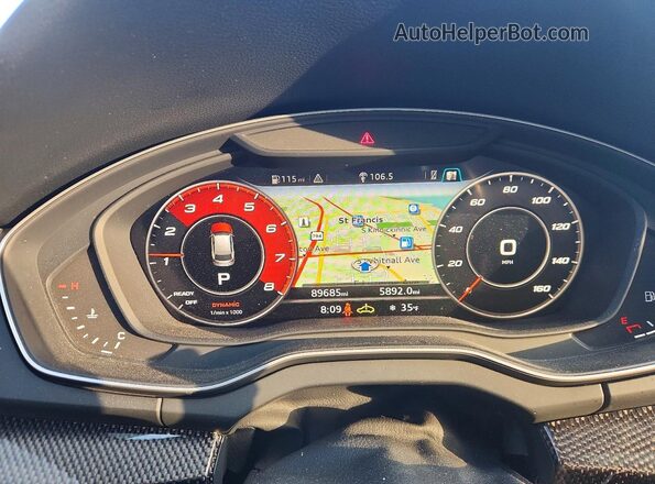 WA1B4AFY5K2087895 2019 AUDI SQ5 Белый Вид щитка приборов