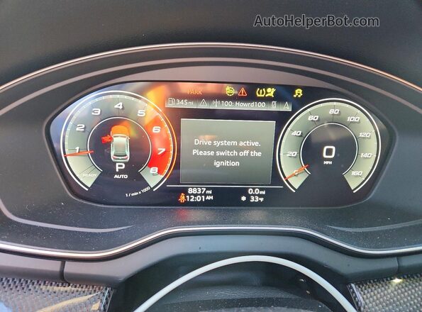 WA1B4AFY7S2051500 2025 AUDI SQ5 Black ხელსაწყოთა პანელის ხედი